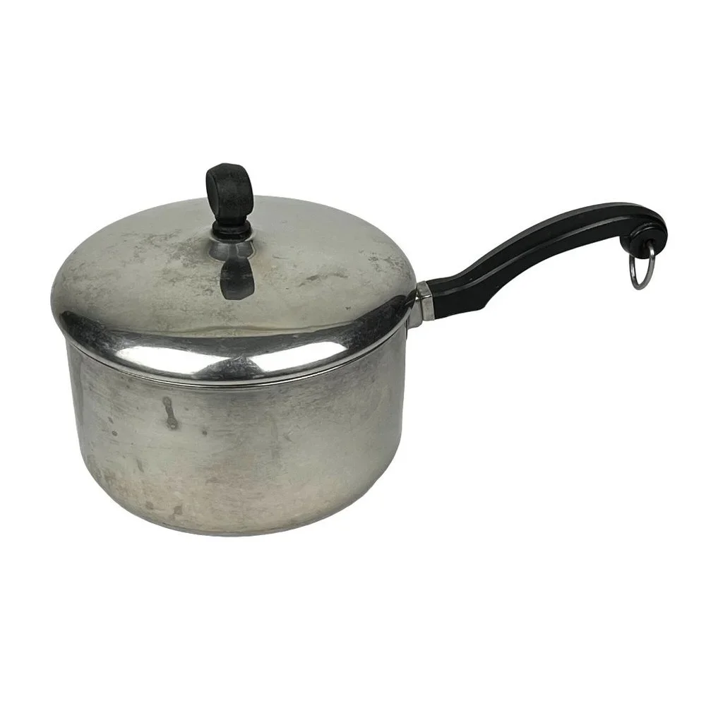 Vintage Farberware Aluminum Clad 2 qt Pot Lidded Sauce Pan
